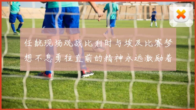 任航现场观战比利时与埃及比赛梦想不息勇往直前的精神永远激励着我们